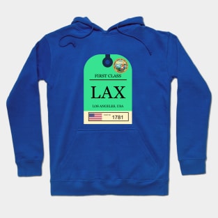 Los Angeles airport strap tag Hoodie